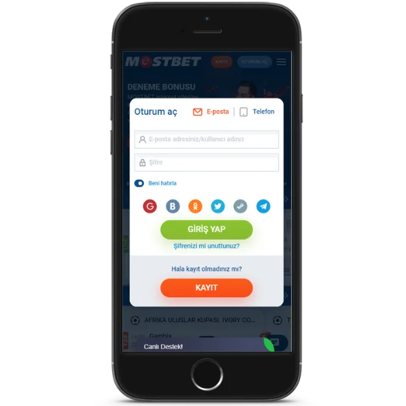 Mostbet login