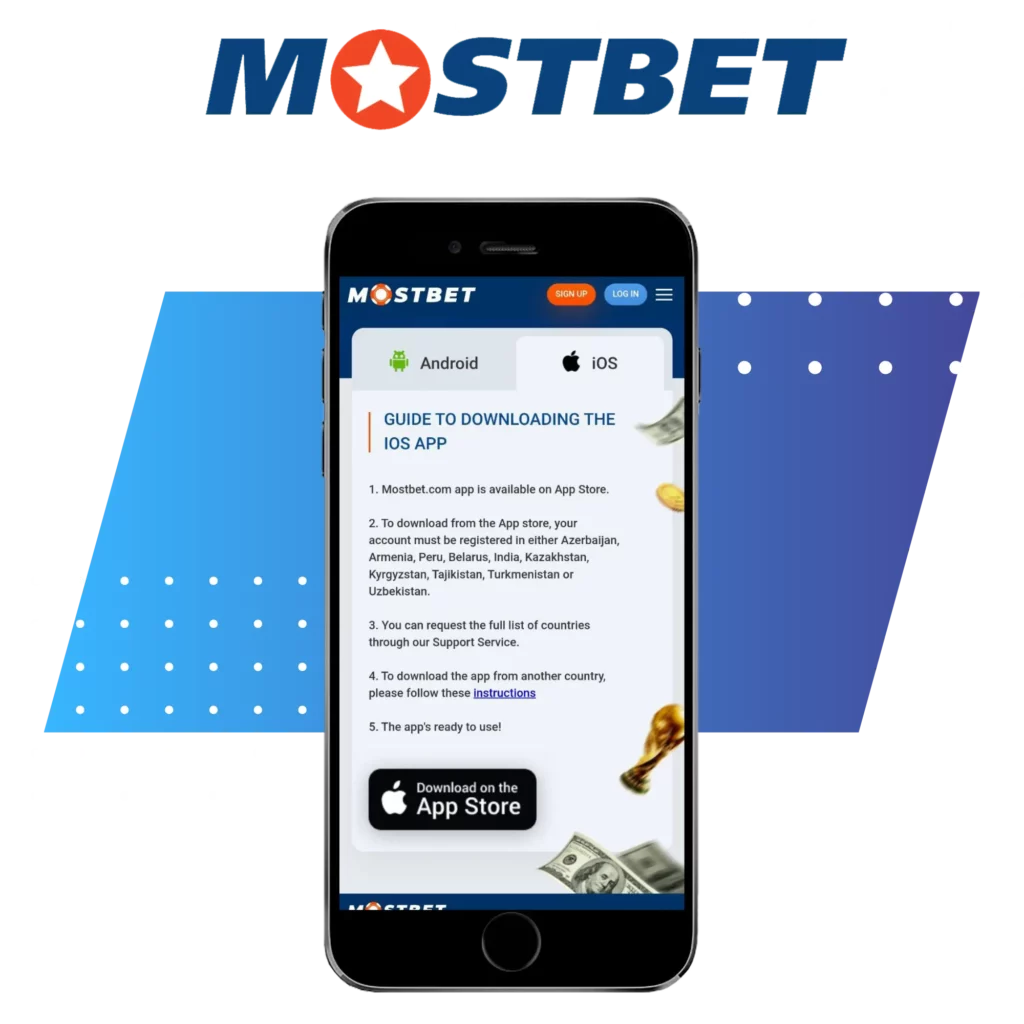 Download and install the Mostbet app for iOS